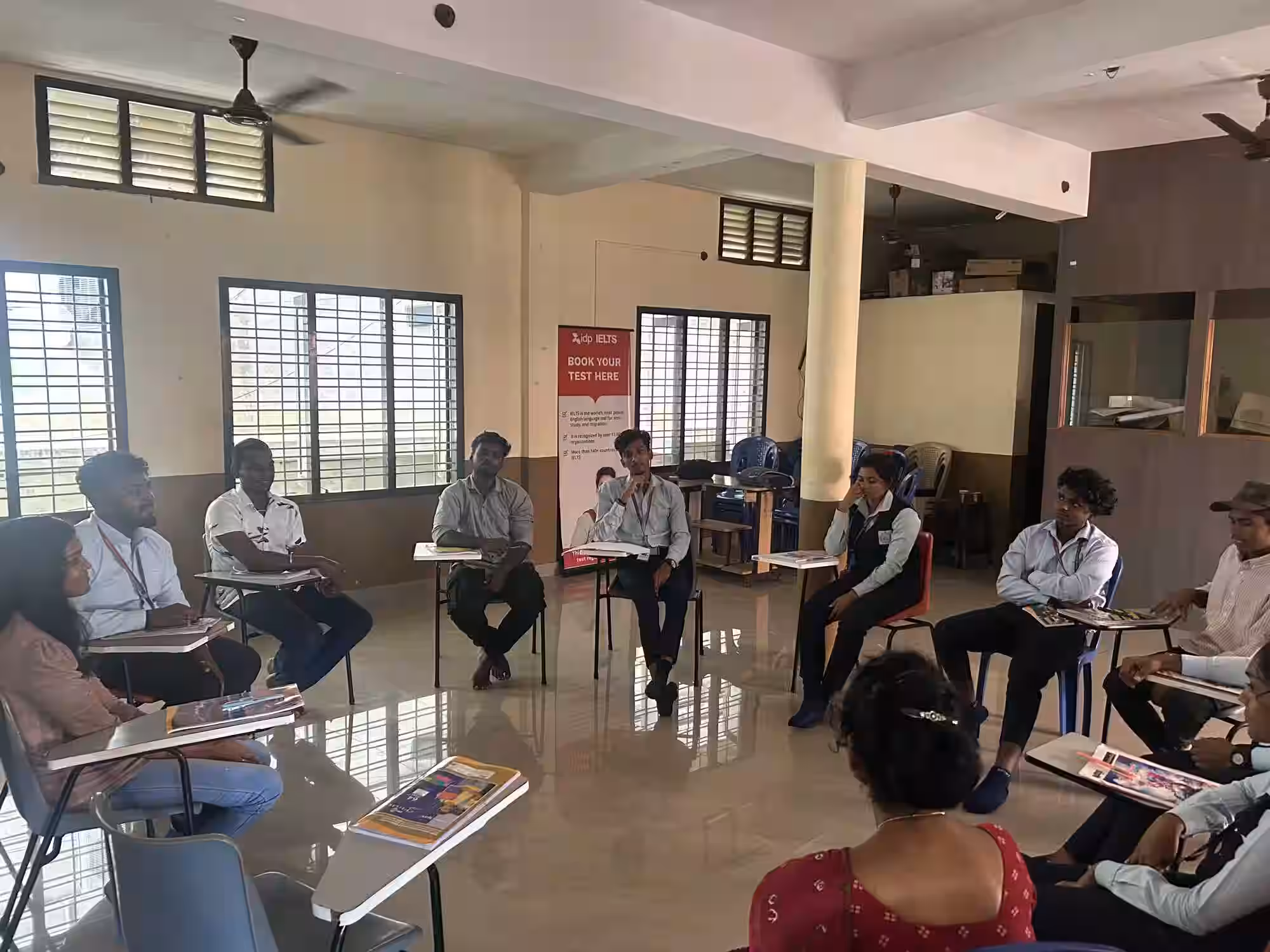 An academy event photograph from The Scholar English Academy