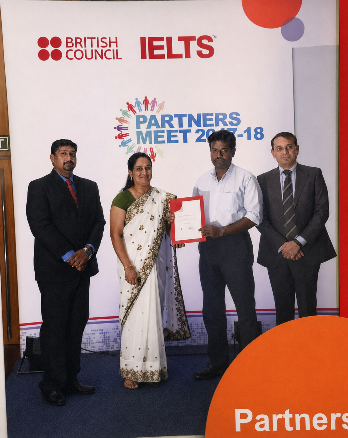 Group photograph at the British Council IELTS Partners Meet 2017–18